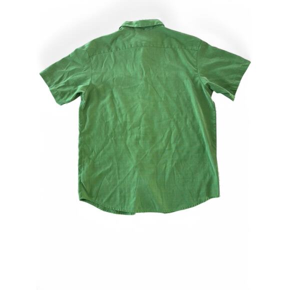 Columbia Men's Green Short Sleeve Button Up Shirt Size L Outdoor Hiking Fishing - Picture 7 of 7